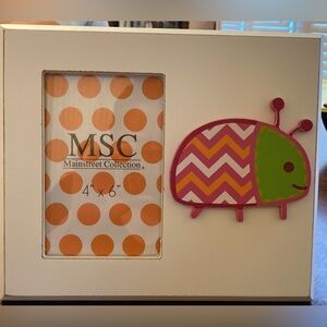 New In Package Mainstreet Collection Ladybug  Picture Frame with Stand